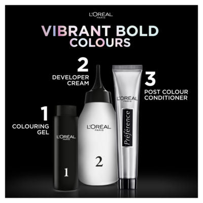 L'Oreal Preference Vivids 8.624 Bright Red hair dye, UK version