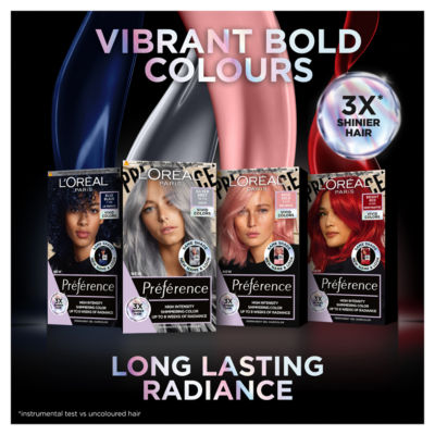 L'Oreal Preference Vivids rose gold permanent hair colour, imported from the UK