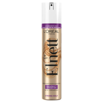 L'Oreal Paris Elnett hair spray for damaged hair 200ml (British brand)