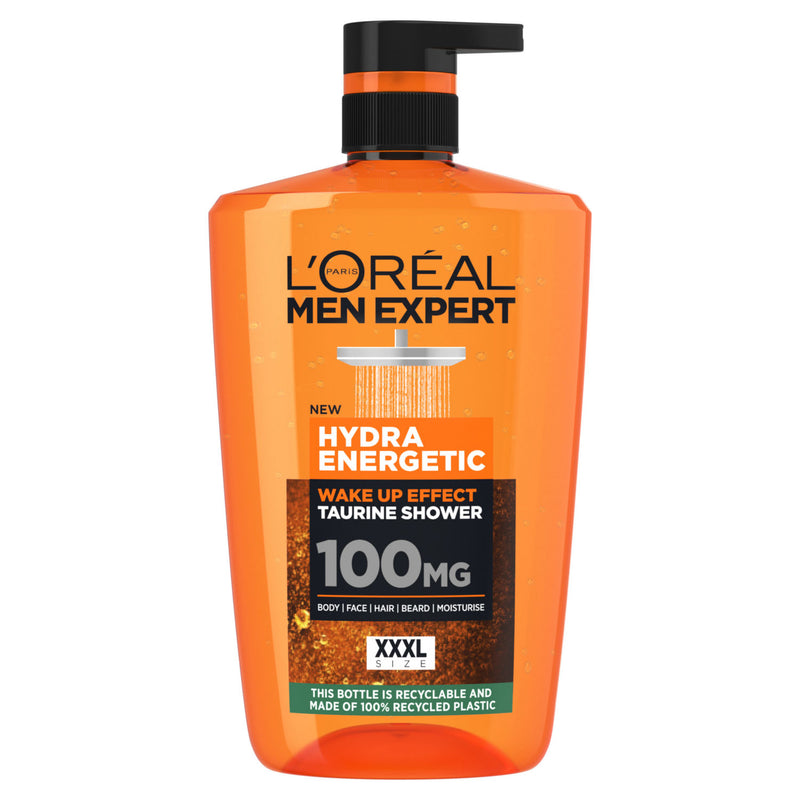L'Oréal Men Expert Hydra Energetic 3-in-1 Shower Gel 1L, UK version