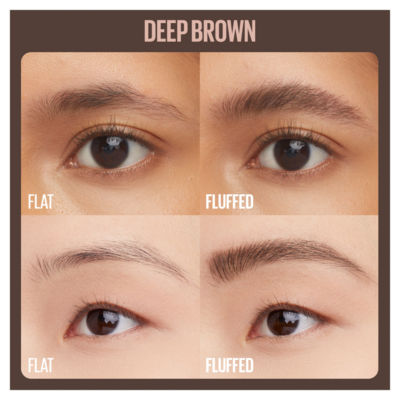 Maybelline Superfluff Brow Mousse Deep Brown 5ml (British brand)