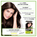 Garnier Nutrisse hair dye 3 Darkest Brown, UK version