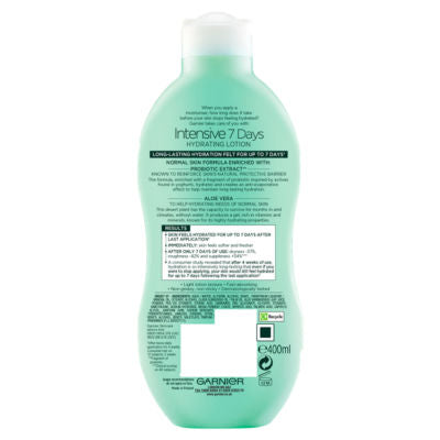 Garnier aloe vera body lotion 400ml, UK version