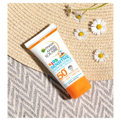 Garnier Ambre Solaire kids sun lotion SPF 50+ 50ml - British product