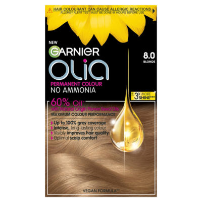ASDA Garnier Olia 8.0 Blonde Permanent Hair Dye- Buy online at McGrocer
