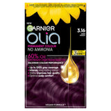 Garnier Olia 3.16 Deep Violet permanent hair dye, UK version