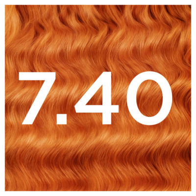 Garnier Olia permanent hair dye 7.40 copper shade, UK version