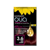 Garnier Olia 3.6 Deep Cherry Red permanent hair dye (British brand)
