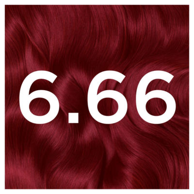 Garnier permanent hair dye 6.66 vivid garnet red, UK version