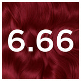 Garnier permanent hair dye 6.66 vivid garnet red, UK version