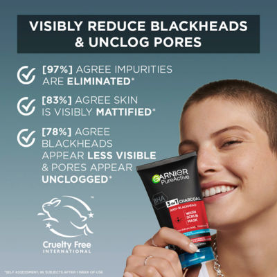 Garnier Pure Active Charcoal Blackhead Cleanser 150ml, UK version