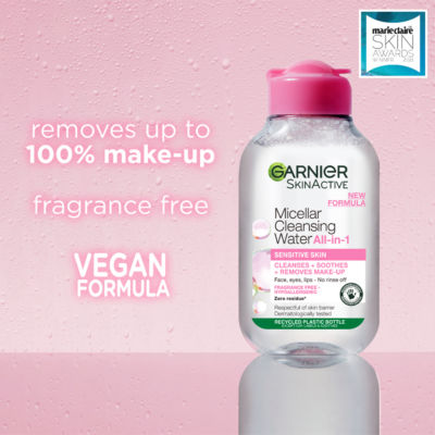 Garnier micellar water for sensitive skin 100ml, UK version