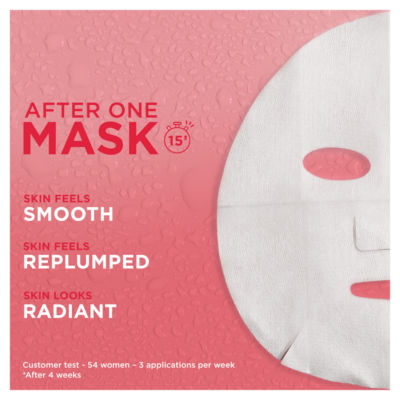 Garnier Ultralift anti-ageing face sheet mask 28g, UK version