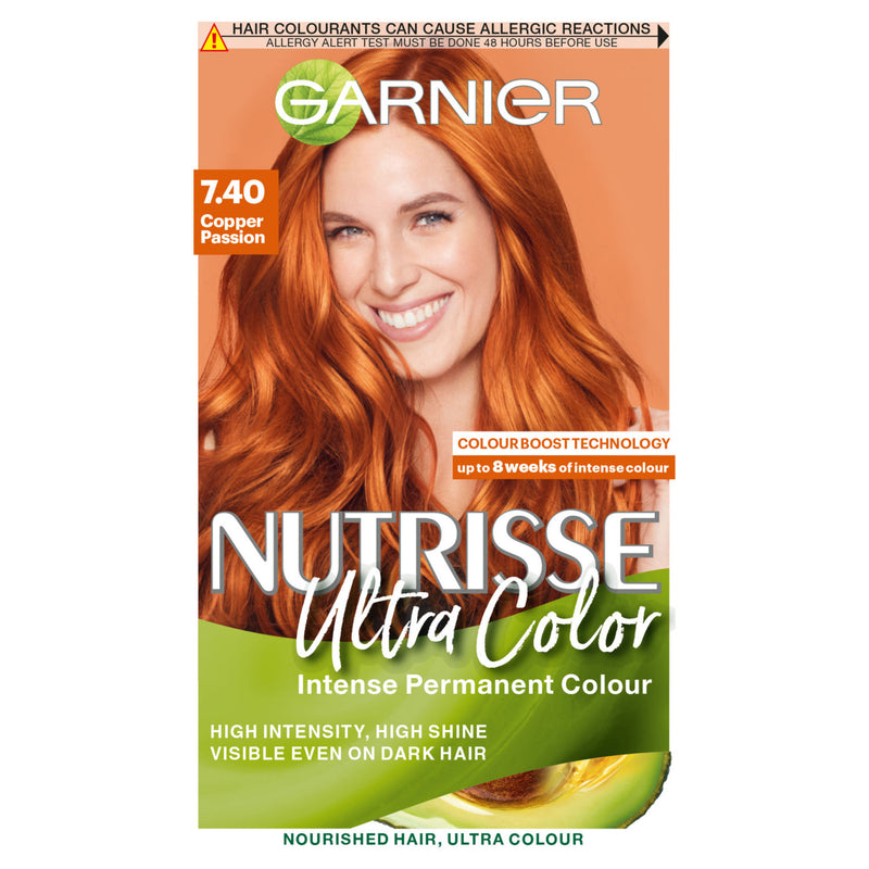 Garnier hair dye 7.40 Copper Passion, UK version