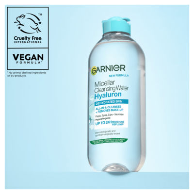 Garnier Micellar Hyaluronic Aloe Water Facial Cleanser for Dehydrated Skin