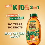 Garnier Ultimate Blends Kids Apricot No Tears Easy Detangling Shampoo for all Hair Types