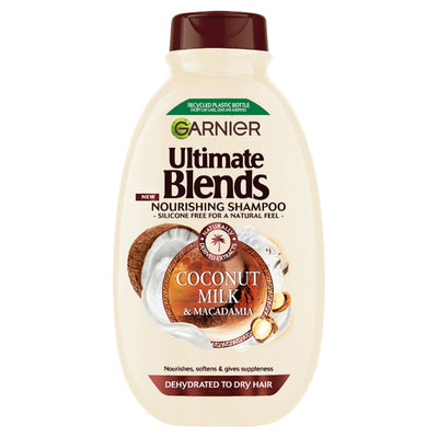 ASDA Garnier Ultimate Blends Coconut Milk & Macadamia Smoothing Vegan Shampoo 400ml- Buy online at McGrocer