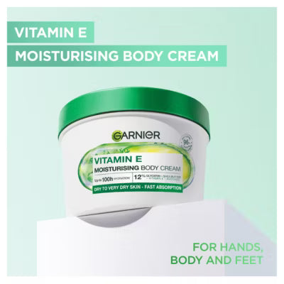 Garnier Vitamin E Moisturising Body Cream 380ml, UK version