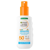 ASDA Garnier Ambre Solaire SPF 50+ Sensitive Advanced Kids Sun Spray 150ml- Buy online at McGrocer