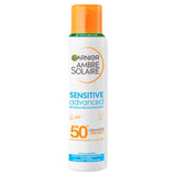 ASDA Garnier Ambre Solaire Sensitive Advanced Dry Mist SPF 50+ Sun Cream Spray 150ml- Buy online at McGrocer