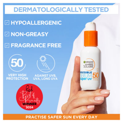 Garnier Ambre Solaire Super UV Serum SPF 50+ 30ml, UK version