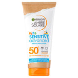 ASDA Garnier Ambre Solaire Sensitive Advanced Kids Sun Protection Lotion SPF50+ 175ml- Buy online at McGrocer