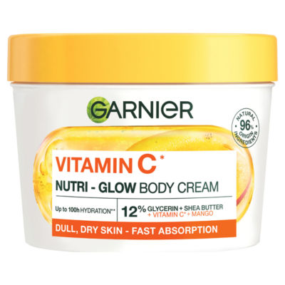 Garnier Vitamin C Nutri Glow body cream 380ml, UK version