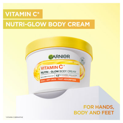 Garnier Vitamin C Nutri Glow body cream 380ml, UK version