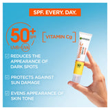 Garnier Vitamin C Daily UV Brightening Fluid Sheer Glow SPF50+, for All Skin Types, 40ml