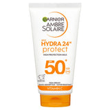 Garnier Hydra 24H Protect SPF50+ sun cream 50ml - British product