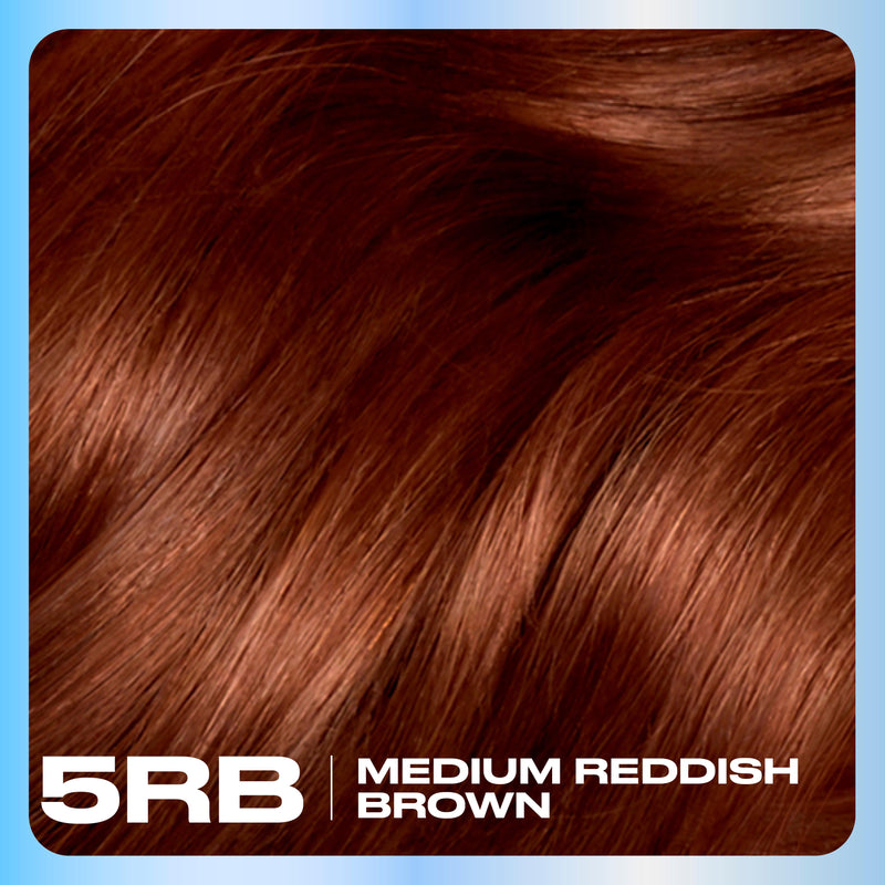 Clairol Nice'N Easy Medium Reddish Brown 5RB hair dye, imported from the UK