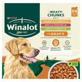 Winalot Meaty Chunks Mixed in Gravy Wet Dog Food 24 x 100g GOODS M&S