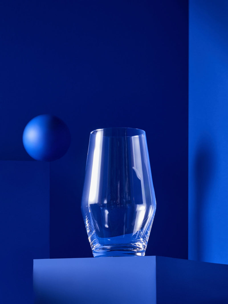 MADE.COM Velma crystal tumbler glasses 4-pack 15cm, imported from the UK