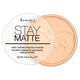 Rimmel London Stay Matte Pressed Powder 001 Transparent 14g (British brand)