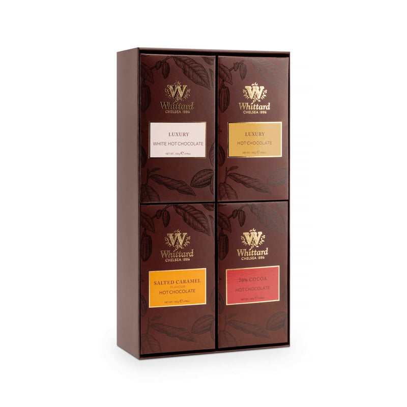 Whittard hot chocolate collection four flavours 560g, UK version
