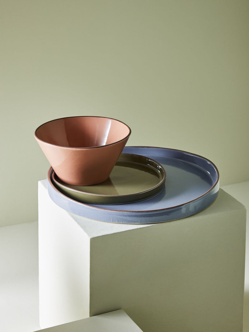 MADE.COM Millo mixed colour dinner set 12 piece, imported from the UK