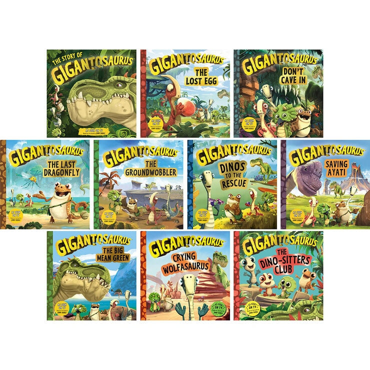 Gigantosaurus 10-book collection for children (British brand)