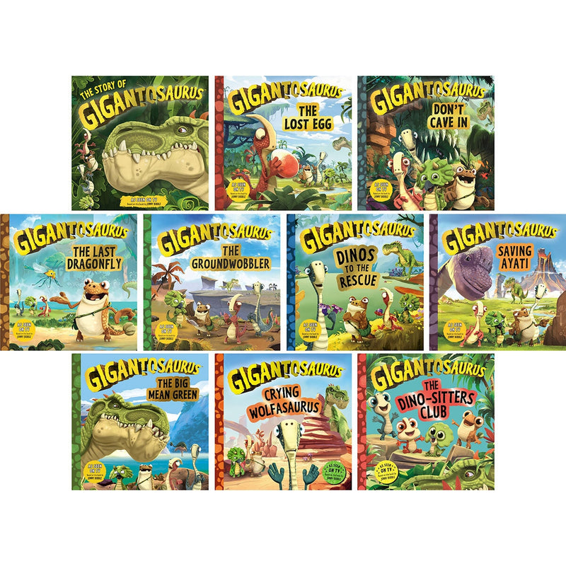 Gigantosaurus 10-book collection for children (British brand)