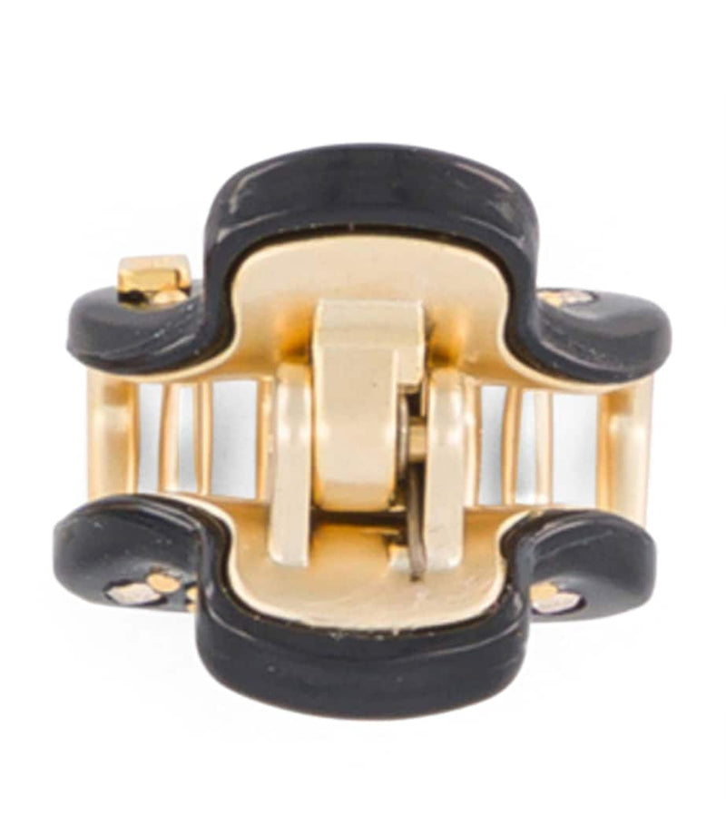Alexandre de Paris gold-plated mini claw hair clips, imported from the UK
