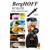 Berghoff X7 Elite blender 2L 2200W, imported from the UK