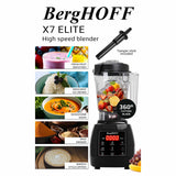 Berghoff X7 Elite blender 2L 2200W, imported from the UK