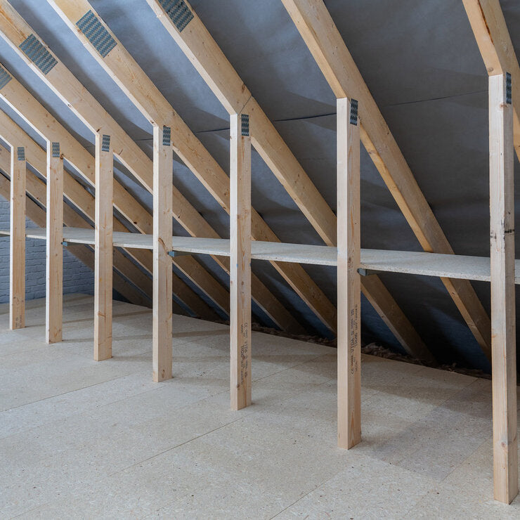 Rouleau d'isolation en laine minérale de verre Amazing Lofts 20m², importé du Royaume-Uni