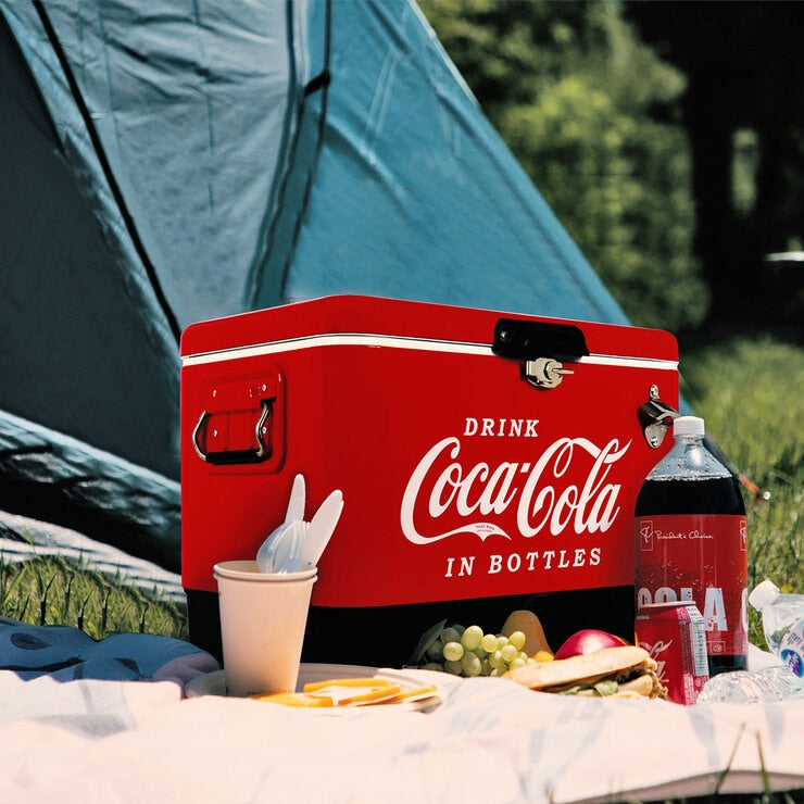 Coca-Cola stainless steel ice chest 51L - British product