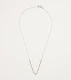Persée white gold diamond pear tennis necklace, imported from the UK