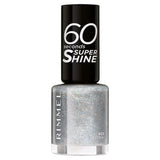 ASDA Rimmel London 60 Seconds Super Shine Glitter Nail Polish Silver 8ml- Buy online at McGrocer