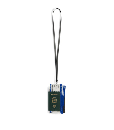 Harrods Balenciaga Calfskin Passport Phone Holder Travel Accessory- Buy online at McGrocer