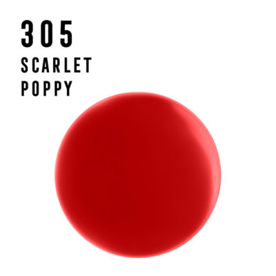 Max Factor Nail Polish Scarlet Poppy 12ml, imported from the UK