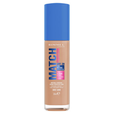 Rimmel Match Perfection Foundation 300C Sand, imported from the UK