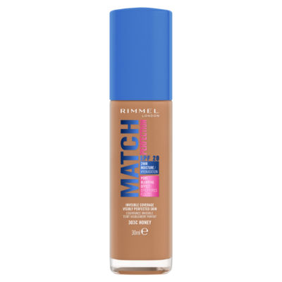 Rimmel Match Perfection foundation 303C Honey SPF20, imported from the UK