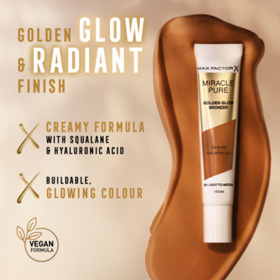 Max Factor Miracle Pure Golden Glow Bronzer 15ml UK version